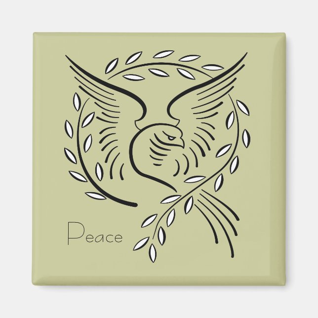 Imán Peace Dove (Frente)
