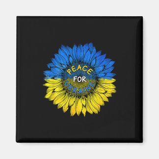 Imán Peace For Ukraine Shirt Ukraine Sunflower Ukrainia