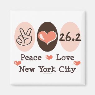 Imán Peace Love 26.2 Magnet