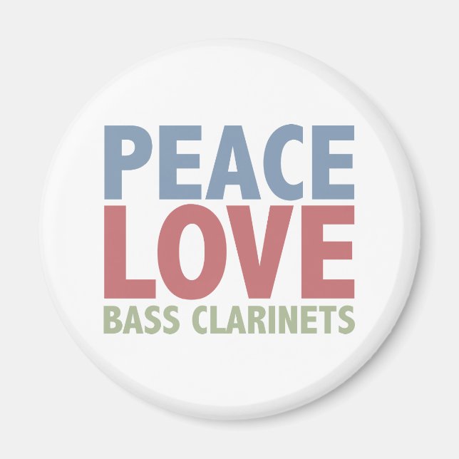 Imán Peace Love Bass Clarinets (Frente)