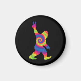 Imán Peace Love Bigfoot - Amantes de pie grande