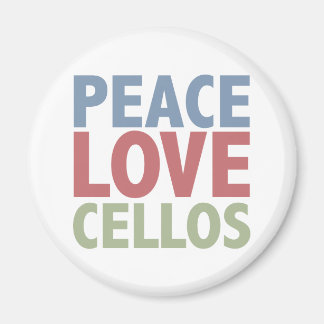 Imán Peace Love Cellos