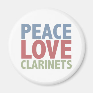 Imán Peace Love Clarinets