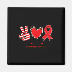 Imán Peace Love Cure Bloguea Cancer Awareness Support T
