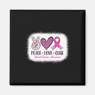 Imán Peace Love Cure Leopard Sensibilización sobre el C