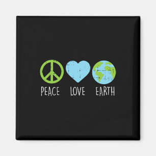 Imán Peace Love Earth Guay Hippie Hippy Ambientalis