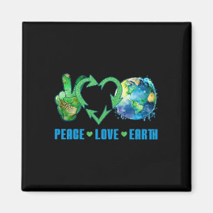 Imán Peace Love Earth Planet Happy 54º aniversario Env