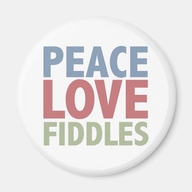Imán Peace Love Fiddle (Frente)