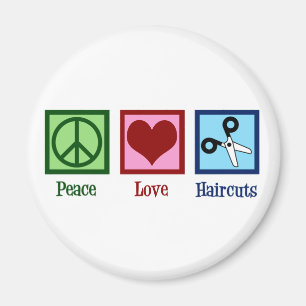 Imán Peace Love Haircuts