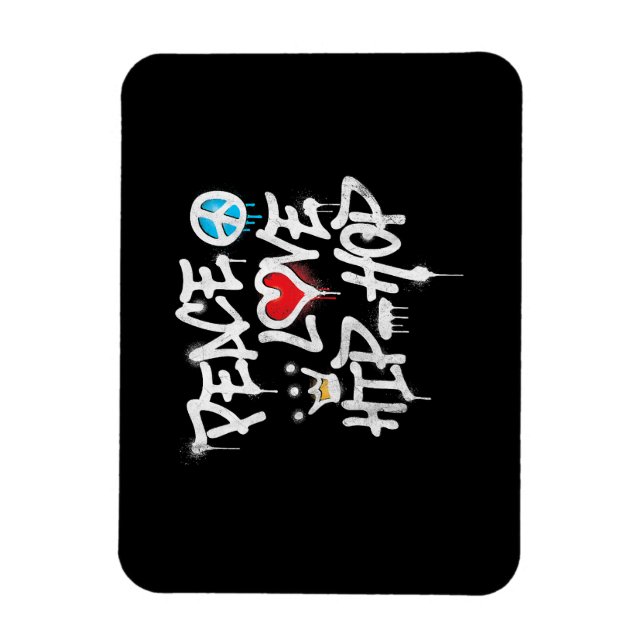 Imán Peace Love Hip Hop Dance (Vertical)