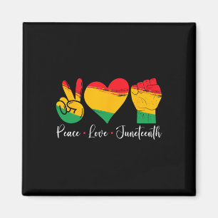 Imán Peace Love Junet1865 Black Pride Men Women