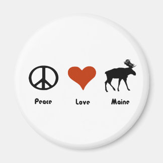 Imán Peace Love Maine