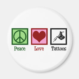 Imán Peace Love Tattoos Cute Tattoo Artista Gun