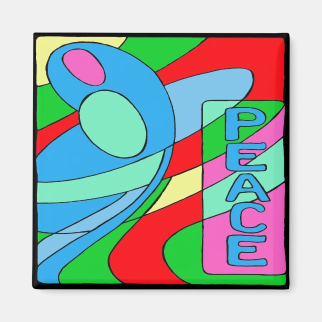 Imán Peace Madonna Magnet (Frente)