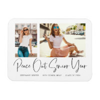 Peace Out 2 Fotos Keepsake Grad Invitación
