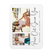 Peace Out 2 Fotos Keepsake Grad Invitación