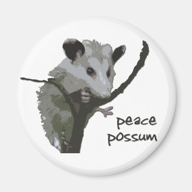 Imán Peace Possum (Frente)