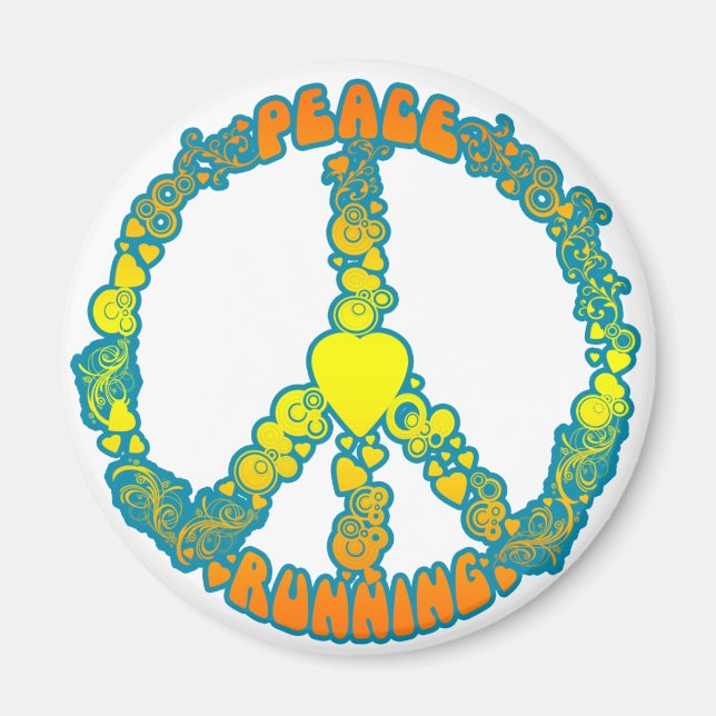 Imán peaceloverunning (Frente)
