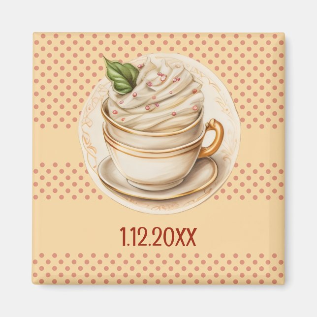 Imán Peach de puntos (Frente)