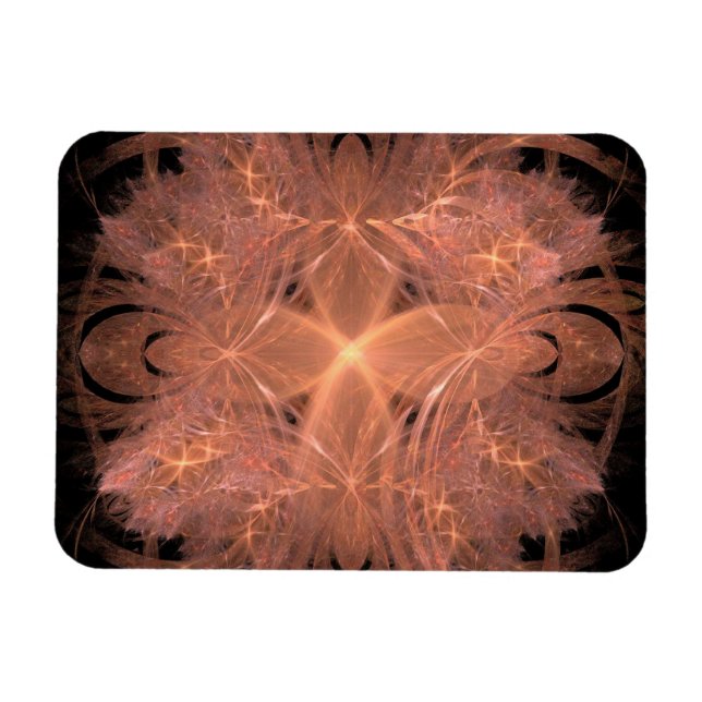 Imán Peach Fractal (Horizontal)