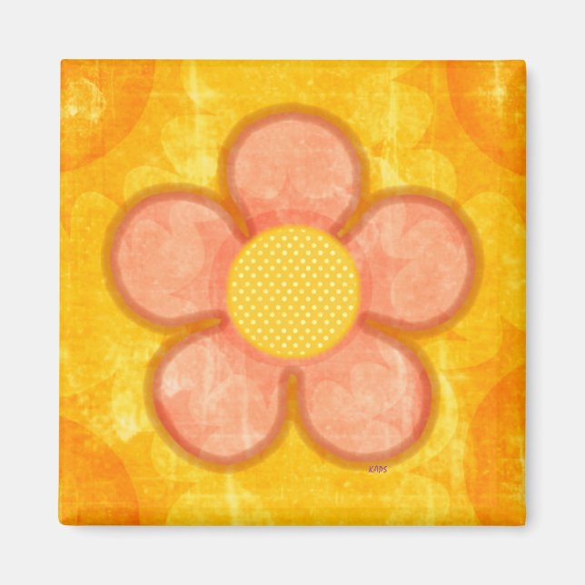 Imán Peachy Petals (Frente)