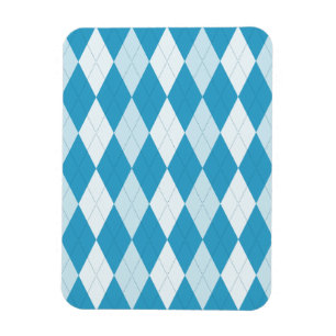 Imán Peacock Azul Argyle Pequeño Forma de Diamante