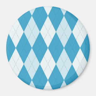 Imán Peacock Azul Argyle Pequeño Forma de Diamante