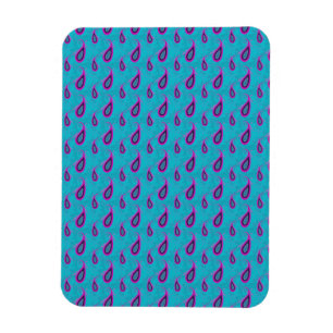 Imán Peacock Blue Paisley