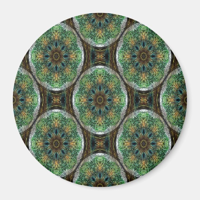 Imán Peacock Feather Mandala..... (Frente)