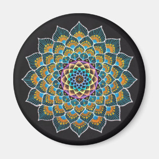 Imán Peacock Mandala Magnet