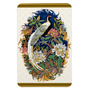 Imán Peacock plateado