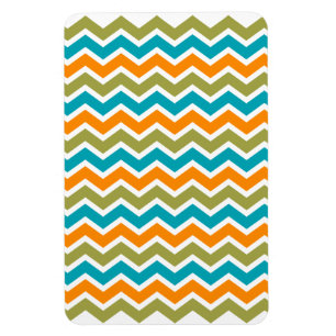 Imán Peacock Vibrant Tribal Zigzag