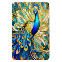 Peacock vibrante en el Art Nouveau