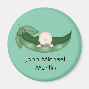 Imán Peapod Baby Shower Favors