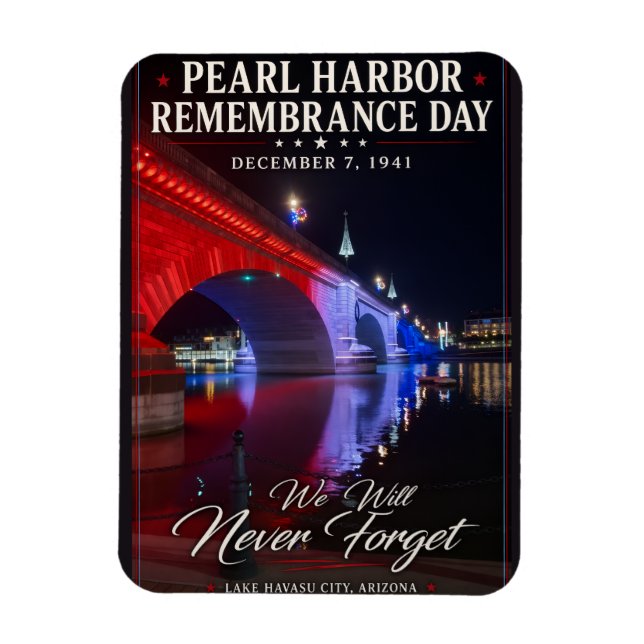 Imán Pearl Harbor Remembrance Day (Vertical)