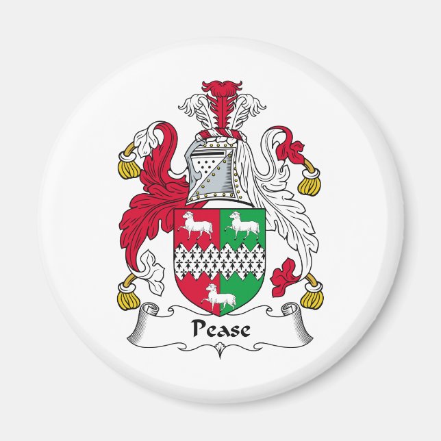 Imán Pease Family Crest (Frente)