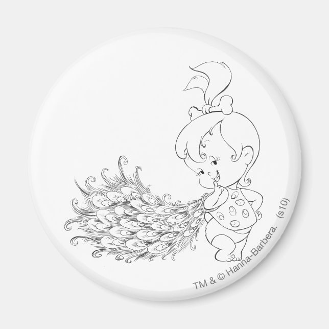 Imán PEBBLES™ En Peacock (Frente)