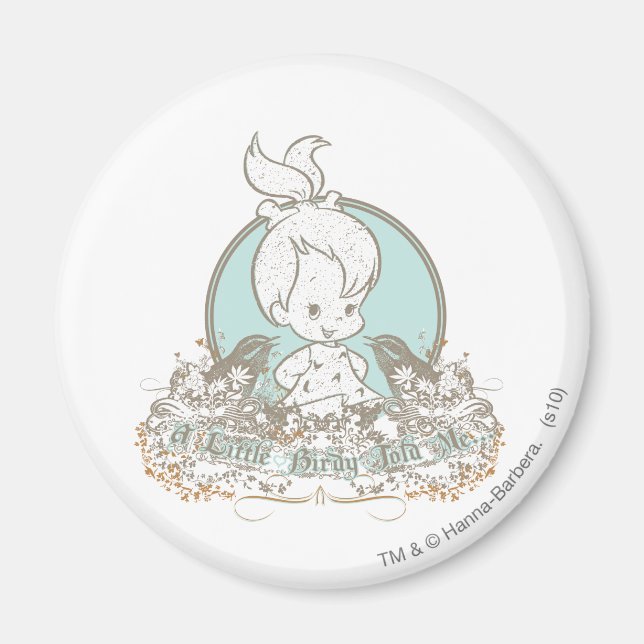 Imán Pebbles Un Pequeño Pájaro Me Dijo (Frente)