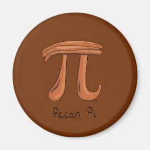 Imán Pecan Pi Cute Math Pi Day Magnet