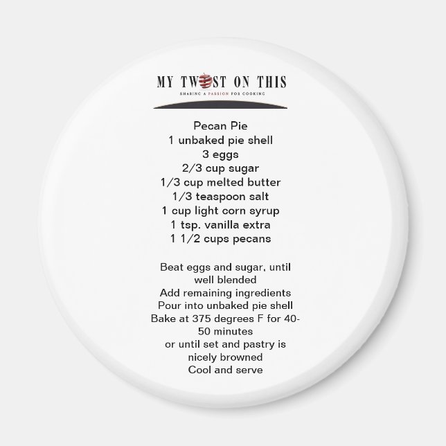 Imán Pecan Pie Magnet ™ (Frente)