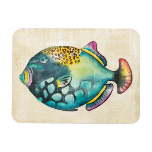 Imán Peces acuarios azules y morados