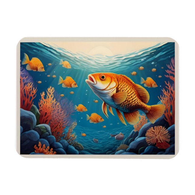 Imán Peces en el mar (Horizontal)
