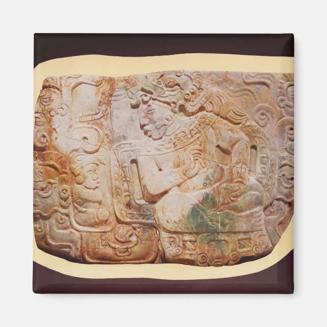 Imán Pectoral del Rey y un cortesano de Tikal (Frente)