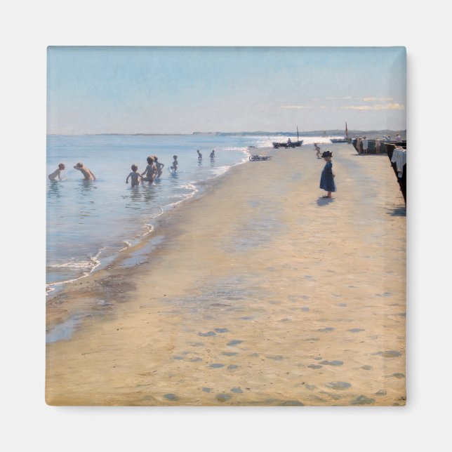 Imán Peder Severin Kroyer - Día de verano en la playa d (Frente)