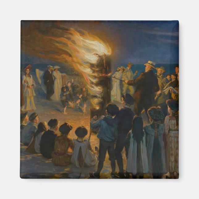Imán Peder Severin Kroyer - El incendio de la víspera d (Frente)