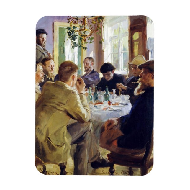 Imán Peder Severin Kroyer - Hora del almuerzo (Vertical)