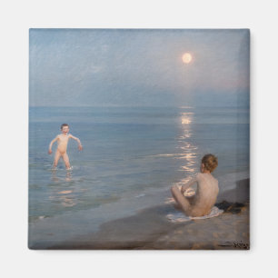 Imán Peder Severin Kroyer - Niños bañándose en Skagen