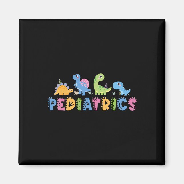 Imán Pediatría Enfermera de la escuadra pediátrica Dino (Frente)