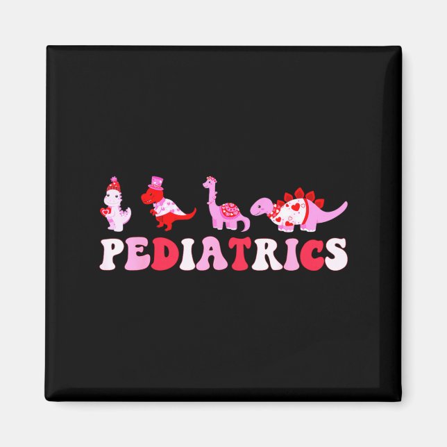 Imán Pediatric Nurse Peds Nursing Cute Dinosaurs Valent (Frente)