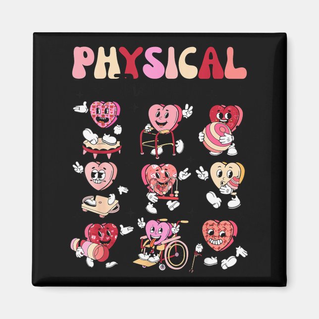 Imán Pediatric Physical Therapy Pt Pta Happy Valentine' (Frente)